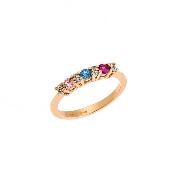 14K Gold Ring with Zircon
