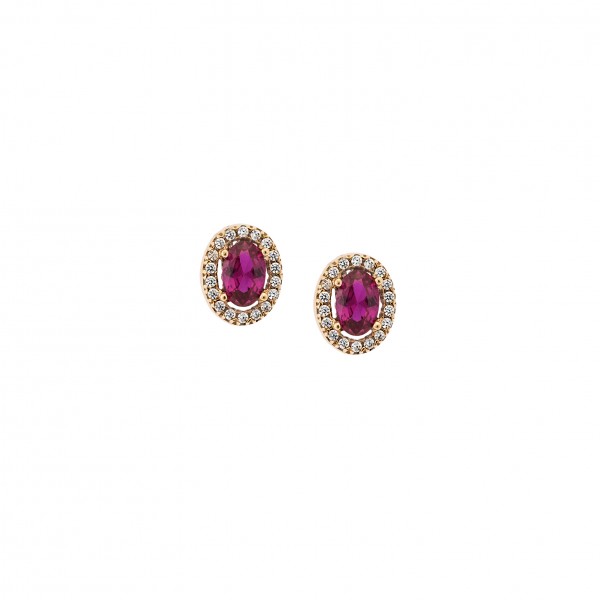 14carats gold earrings with zircon