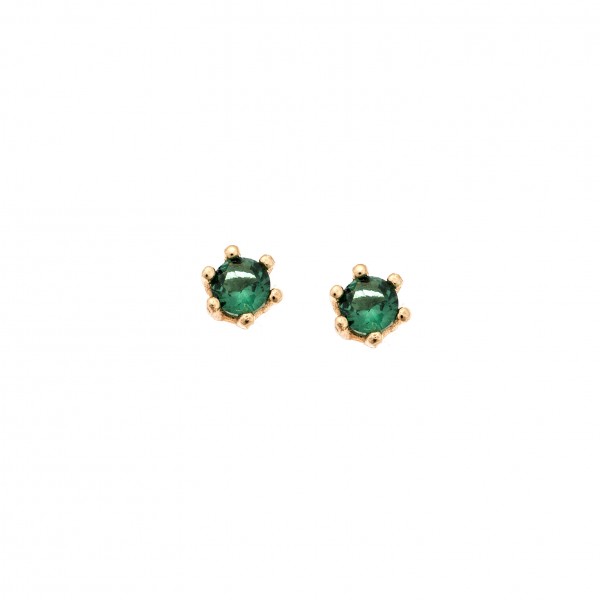 14carats gold earrings with zircon