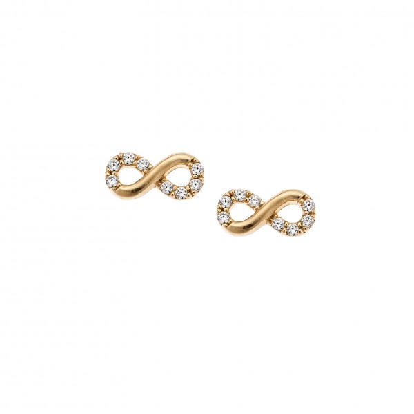 14carats gold earrings with zircon