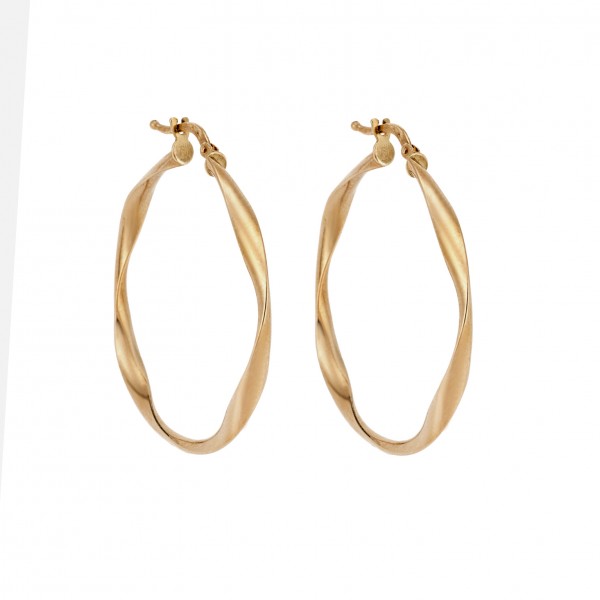 14 Carat Hoop Earrings in Gold