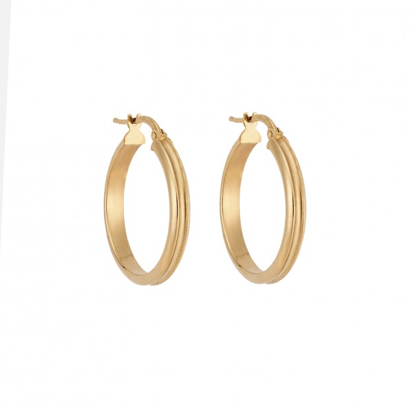 14 Carat Hoop Earrings in Gold