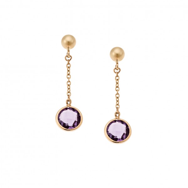 14carats gold earrings with zircon