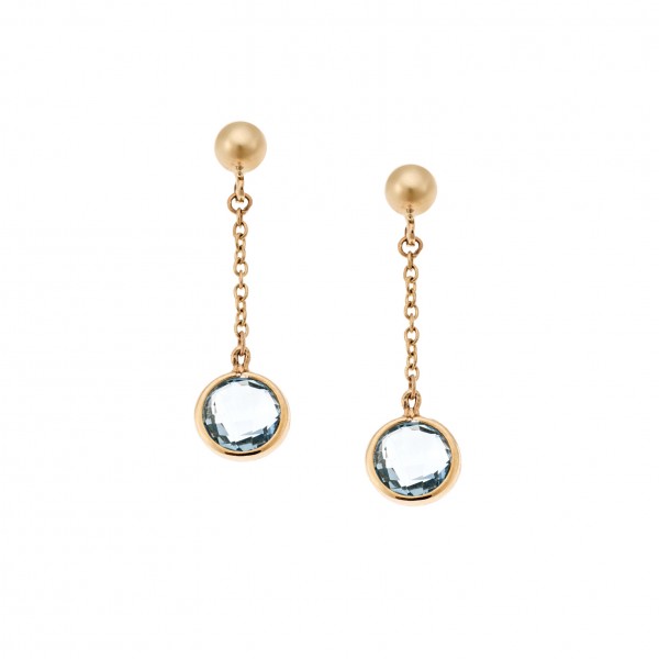 14carats gold earrings with zircon
