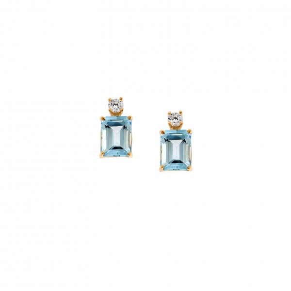 14carats gold earrings with zircon