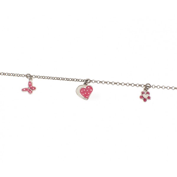 Children's bracelet in goldpated silver 925 with enamel