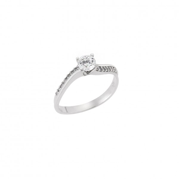 White Gold Ring in 18 Carats