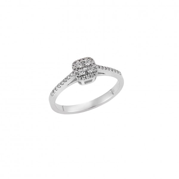 White Gold Ring in 18 Carats