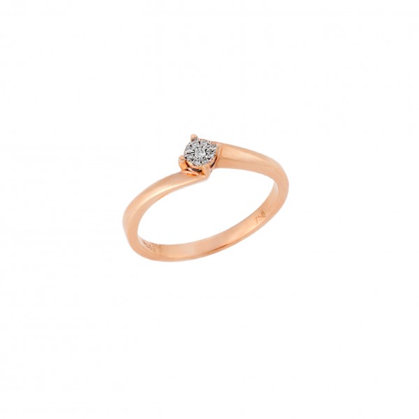 Rose Gold Ring in 18 Carats