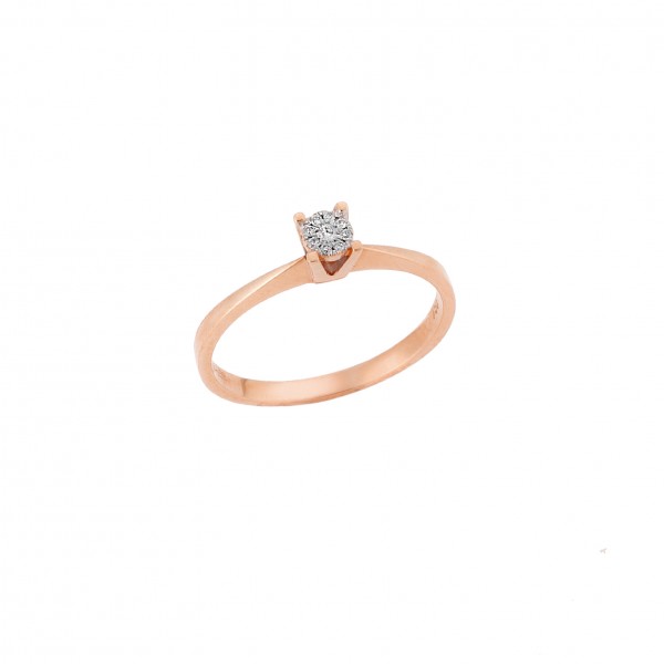 Rose Gold Ring in 18 Carats