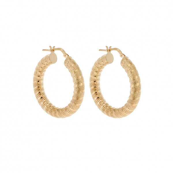 Earings in goldplated silver 925 