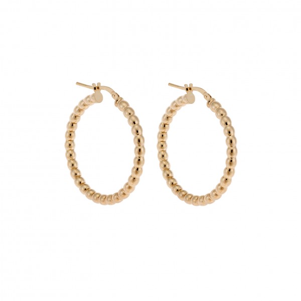 Earings in goldplated silver 925 