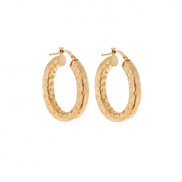 Earings in goldplated silver 925 