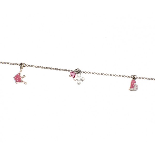 Children's bracelet in goldpated silver 925 with enamel