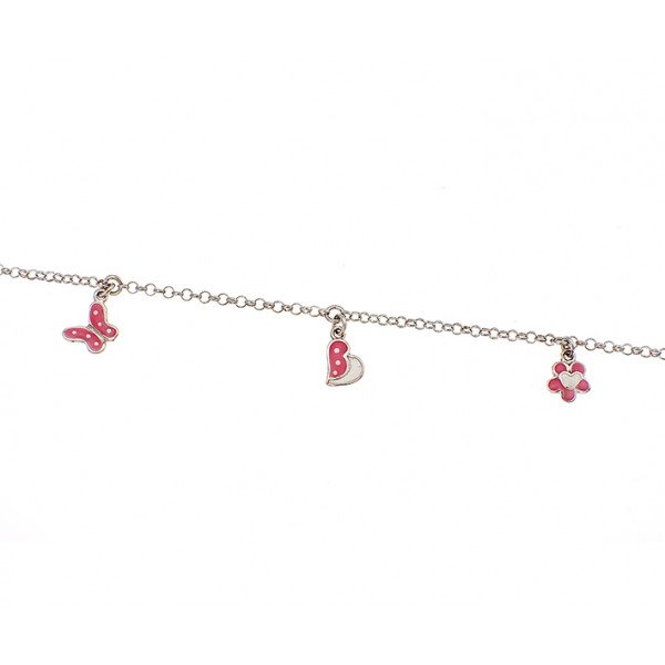 Children's bracelet in goldpated silver 925 with enamel