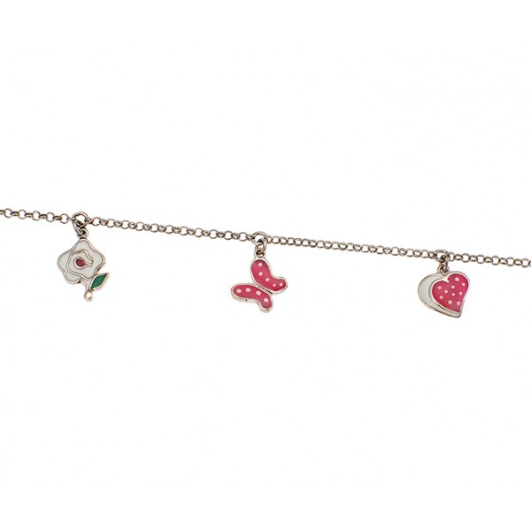 Children's bracelet in goldpated silver 925 with enamel