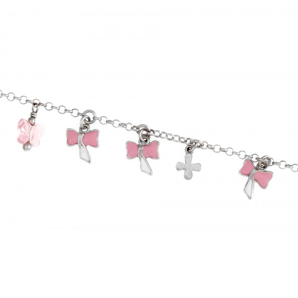 Βραχιόλι παιδικό σε ασήμι 925 με σμάλτο