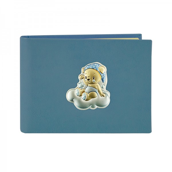 Kid's Photoalbum with a Teddy Bear on a Cloud 20x25