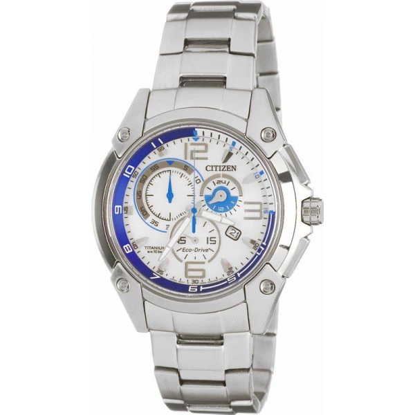 Citizen Chronograph Watch with Metallic Bracelet in Silver color