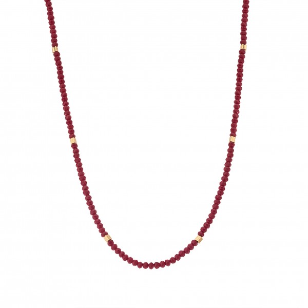 Necklace in 925 silver with crystals