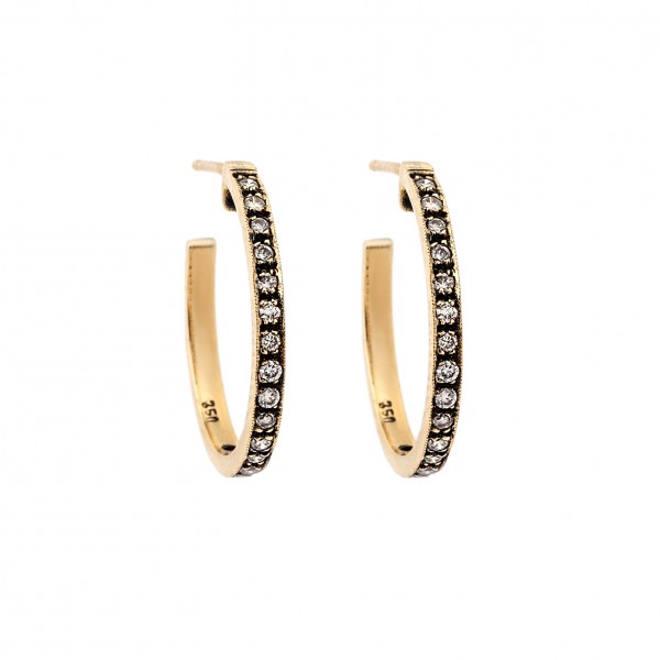 18ct  gold earrings with diamonds 