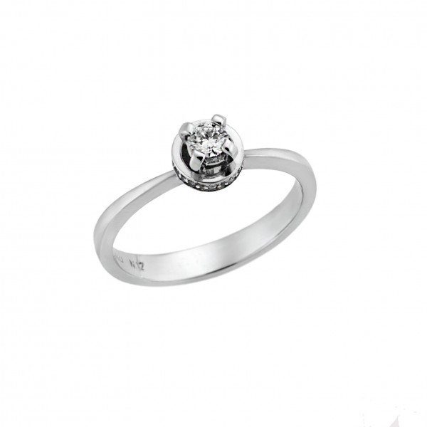 Ring white gold 18carats with Diamonds 0.20ct