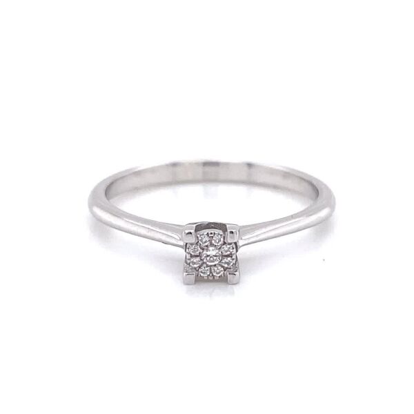 White Gold Ring in 18 Carats
