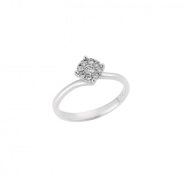 Ring white gold 18carats with Diamonds 0.26ct