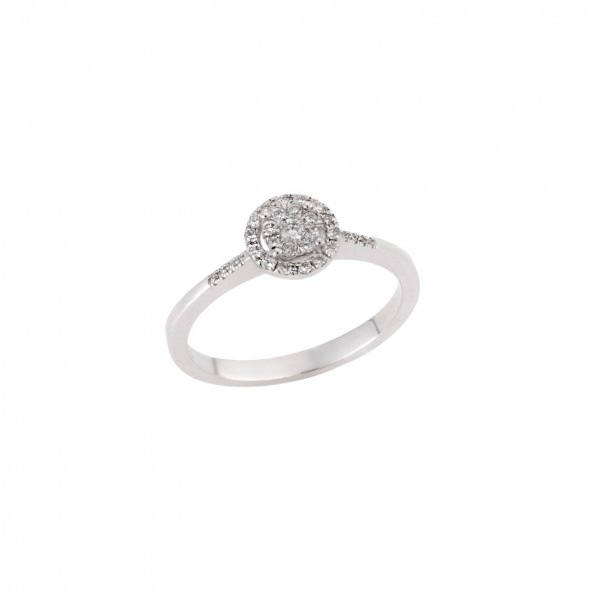 White Gold Ring in 18 Carats