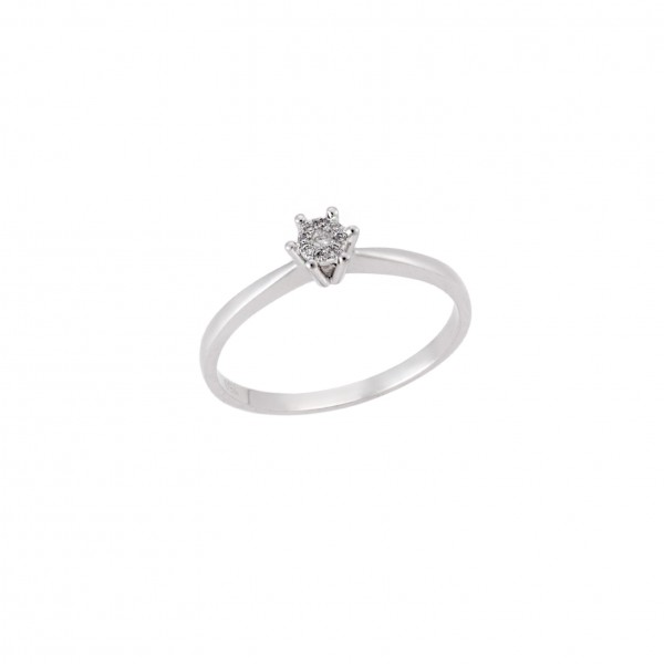 Ring white gold 18carats with Diamonds 0.05ct