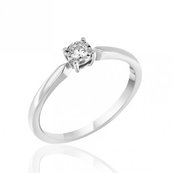 White Gold Ring in 18 Carats