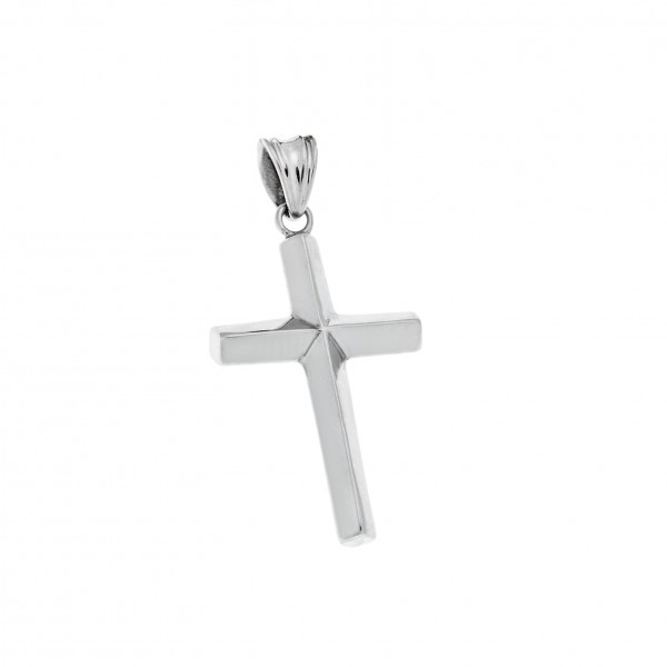 18carats white gold cross