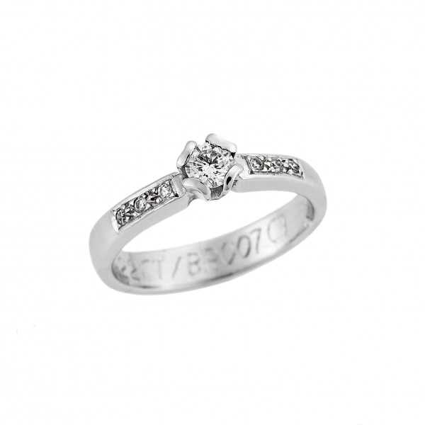 Ring white gold 18carats with Diamonds 0.29ct