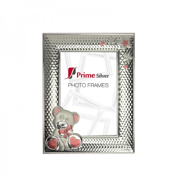 Teddy Bear Picture Frame made of Silver 13x18