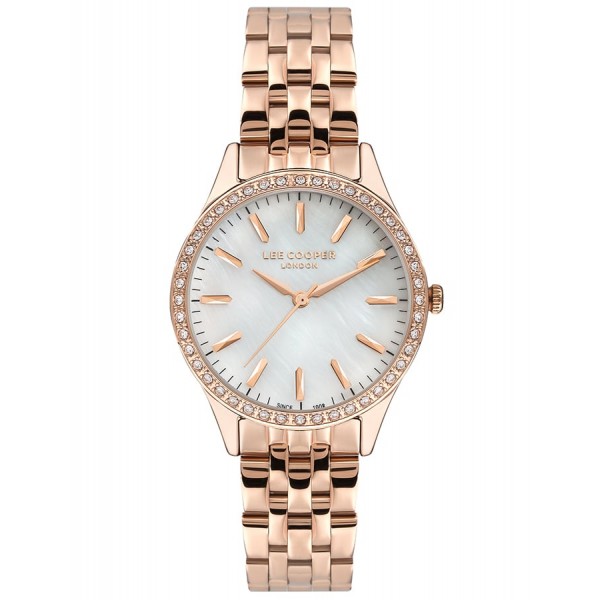 Women's watch Lee Cooper LC07391.420 with bracelet and pearl dial