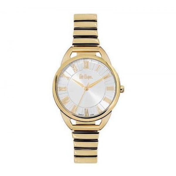 Women's Watch Lee Cooper Chronograph Metal Bracelet in Gold LC06387.130