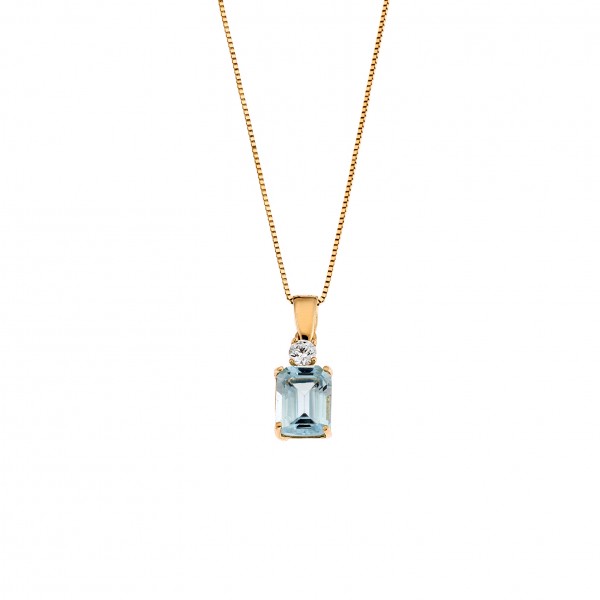 Pendant K14 with zircon 