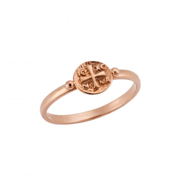 Δαχτυλίδι σε ροζ επιχρυσωμένο  ασήμι 925 