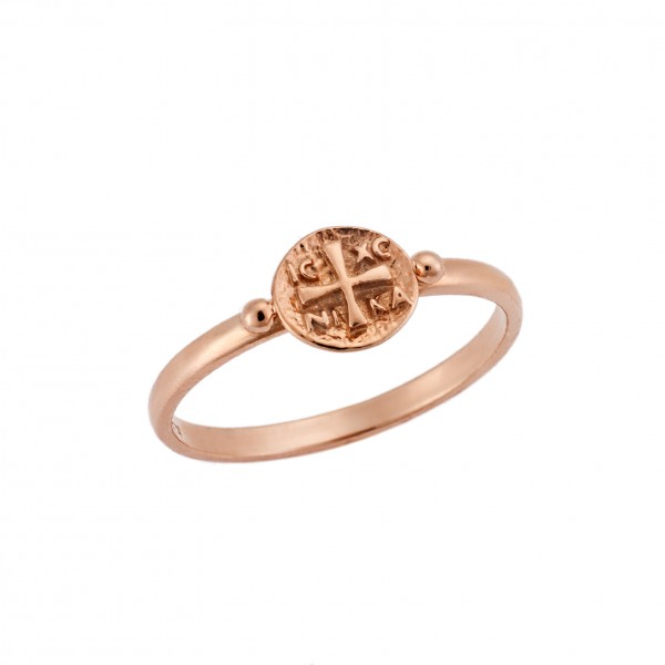 Ring in pink goldplated silver 925  