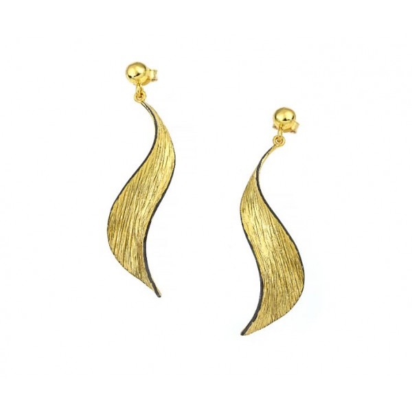Earings in goldplated silver 925 