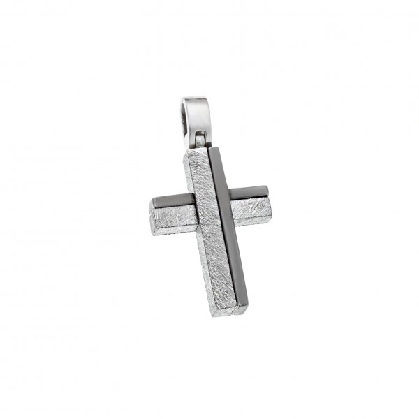 14carats white gold cross