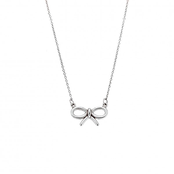 Neclace in 9 carat white gold 