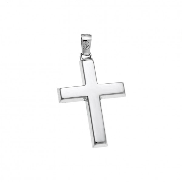 14carats white gold cross