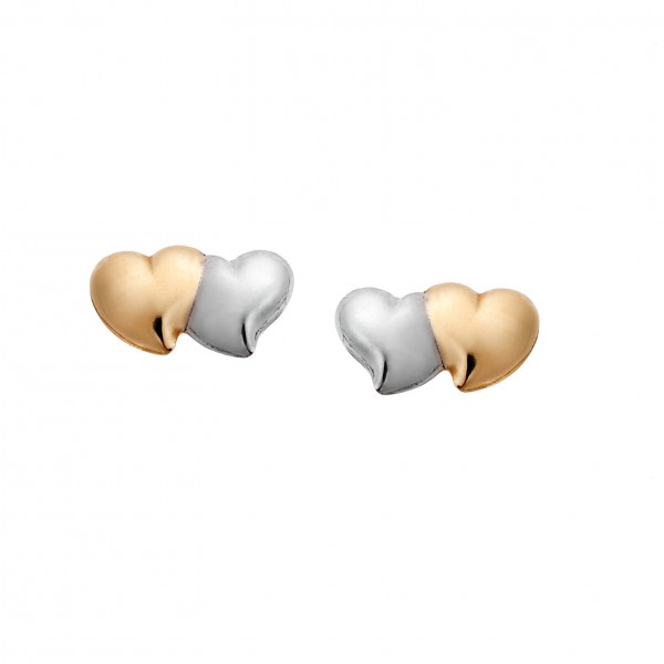 14carats yellow gold and whitegold earrings 
