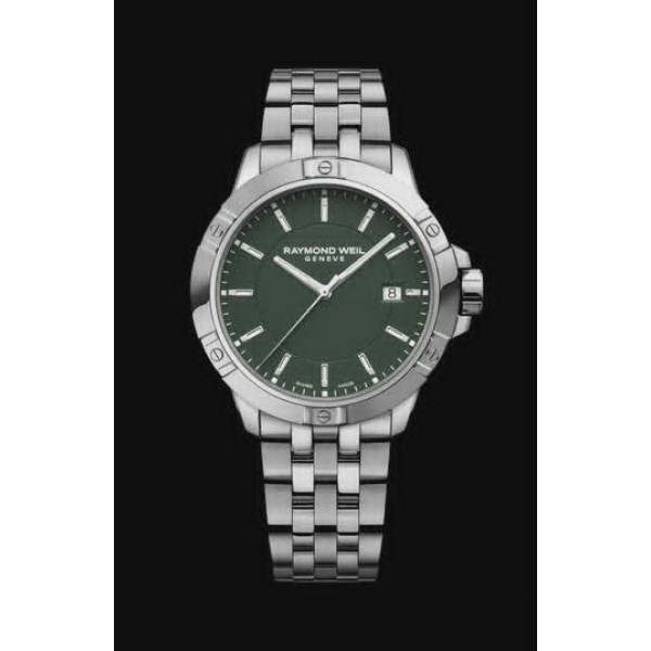 Raymond Weil Tango  Ανδρικό Ρολόι 41mm Μπαταρίας με  μεταλλικό μπρασελέ 8160-ST-52041