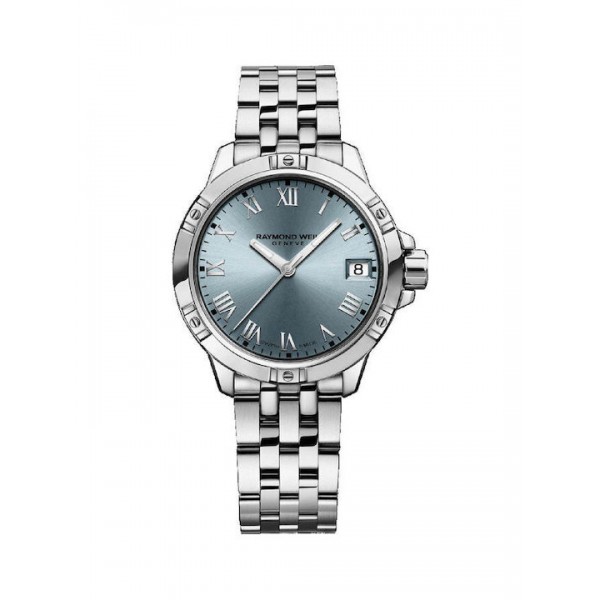 Tango Classic Ladies Quartz Blue Dial Steel Date Watch, 30mm
