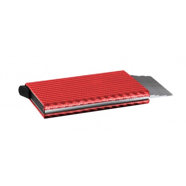 Rosso Amante Mens Stainless Steel Card Holder