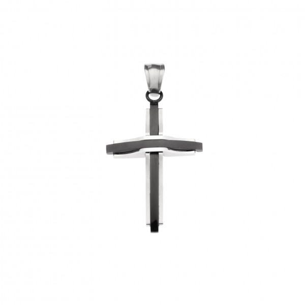 Senza Mens Stainless Steel Cross