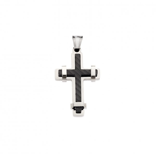 Senza Mens Stainless Steel Cross