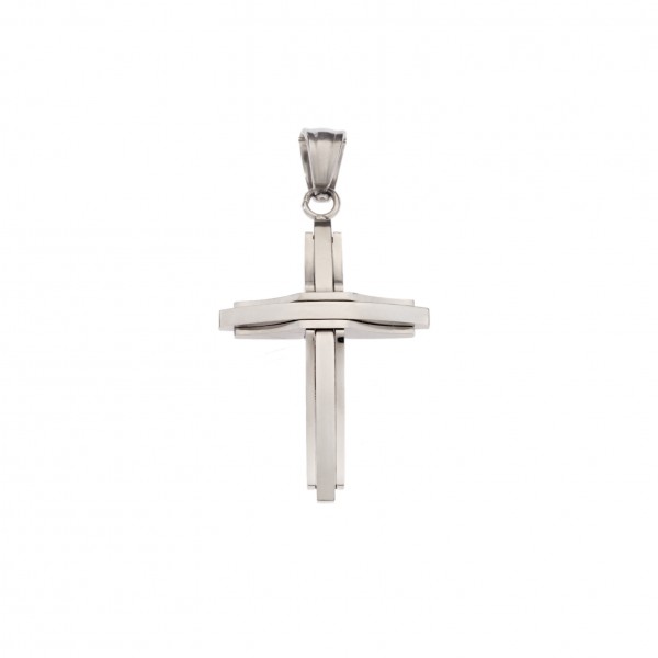 Senza Mens Stainless Steel Cross